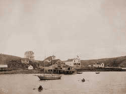 historical photo of sand point