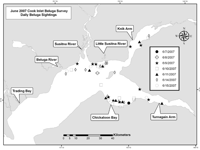 beluga whale habitat map. figure 1 map, see caption